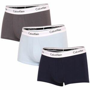 Calvin Klein MODERN CTN STRETCH-TRUNK 3PK Pánske boxerky, tmavo modrá, veľkosť L