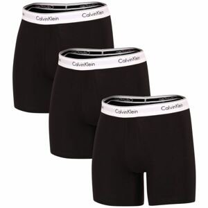 Calvin Klein MODERN CTN STRETCH-BOXER BRIEF 3PK Pánske boxerky, čierna, veľkosť S