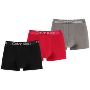 Calvin Klein TRUNK 3PK Pánske boxerky, červená, veľkosť S