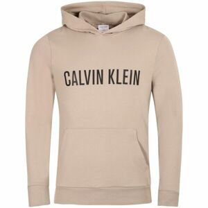 Calvin Klein INTENSE POWER LOUNGE-L/S HOODIE Pánska mikina, béžová, veľkosť L