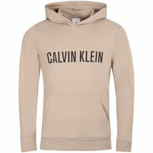 Calvin Klein INTENSE POWER LOUNGE-L/S HOODIE Pánska mikina, béžová, veľkosť S