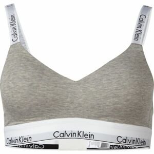 Calvin Klein MODERN COTTON-LGHT LINED BRALETTE Dámska podprsenka, sivá, veľkosť XS