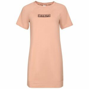 Calvin Klein LW S/S NIGHTSHIRT Dámska nočná košeľa, lososová, veľkosť