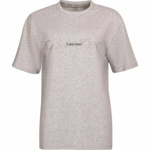 Calvin Klein EMBOSSED ICON LOUNGE Dámske tričko, sivá, veľkosť XS