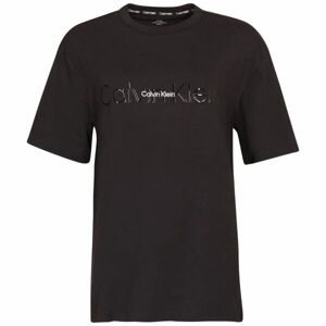Calvin Klein EMBOSSED ICON LOUNGE Dámske tričko, čierna, veľkosť S