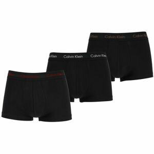 Calvin Klein 3 PACK LO RISE TRUNK Pánske boxerky, čierna, veľkosť L