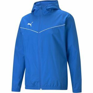 Puma TEAMRISE ALL WEATHER JACKET Pánska bunda, modrá, veľkosť S