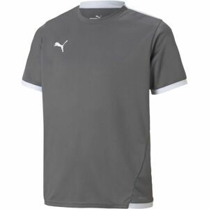 Puma TEAM LIGA JERSEY JR Juniosrské futbalové tričko, sivá, veľkosť 140