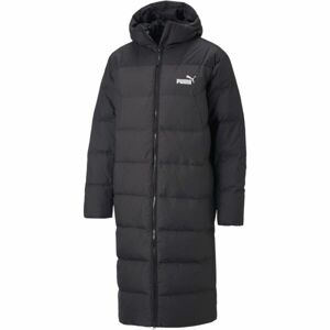 Puma LONG HOODED DOWN COAT Pánsky kabát, čierna, veľkosť S