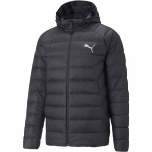 Puma PACKLITE HOODED DOWN JACKET Pánska bunda, čierna, veľkosť