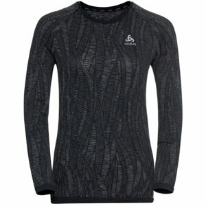 Odlo W BLACKCOMB LIGHT ECO BI TOP CREW NECK L/S Dámske funkčné tričko s dlhým rukávom, čierna, veľkosť L