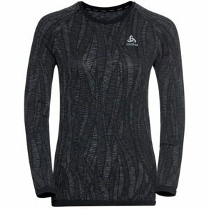 Odlo W BLACKCOMB LIGHT ECO BI TOP CREW NECK L/S Dámske funkčné tričko s dlhým rukávom, čierna, veľkosť S