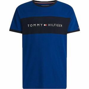 Tommy Hilfiger CN SS TEE LOGO FLAG Pánske tričko, modrá, veľkosť