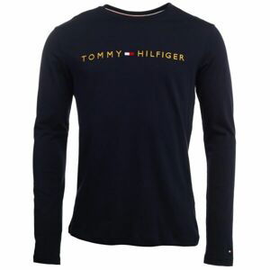 Tommy Hilfiger TOMMY ORIGINAL-CN LS TEE LOGO Pánske tričko s dlhým rukávom, tmavo modrá, veľkosť L