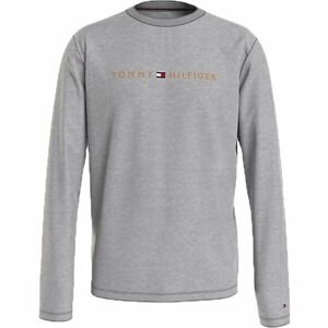 Tommy Hilfiger TOMMY ORIGINAL-CN LS TEE LOGO Pánske tričko s dlhým rukávom, sivá, veľkosť