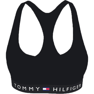Tommy Hilfiger VEL-UNLINED BRALETTE VELOUR Dámska podprsenka, čierna, veľkosť S