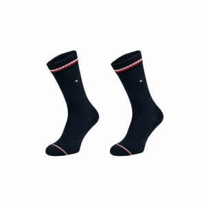 Tommy Hilfiger MEN ICONIC SOCK 2P Pánske ponožky, tmavo modrá, veľkosť 43/46