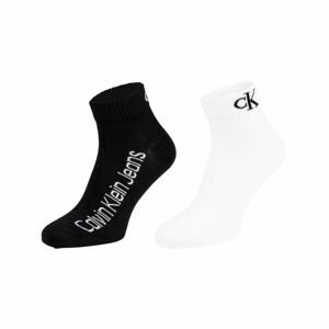 Calvin Klein QUARTER 2P Pánske ponožky, biela, veľkosť UNI