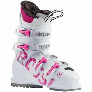 Rossignol FUN GIRL 4 JR Juniorská lyžiarska obuv, biela, veľkosť 25.5