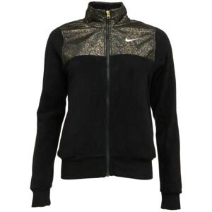 Nike NSW STRDST PRNT PLSH JKT Dámska bunda, čierna, veľkosť L