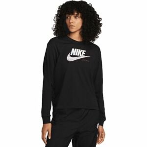 Nike NSW TEE OC 1 LS BOXY Dámske tričko s dlhým rukávom, čierna, veľkosť M