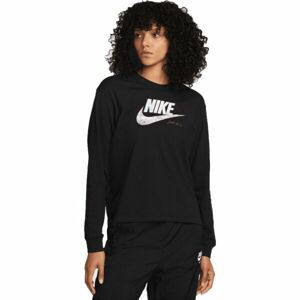 Nike NSW TEE OC 1 LS BOXY Dámske tričko s dlhým rukávom, čierna, veľkosť XL