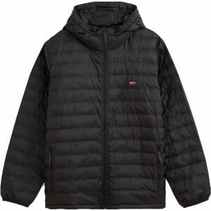 Levi's PRESIDIO PACKABLE HOODED JACKET Pánska bunda, čierna, veľkosť XL