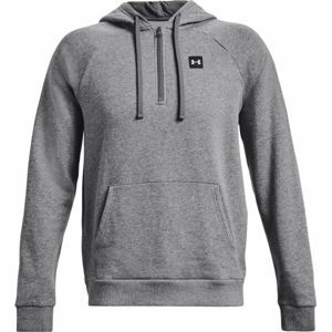 Under Armour RIVAL FLEECE 1/2ZIP HD Pánska mikina, sivá, veľkosť S