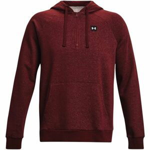 Under Armour RIVAL FLEECE 1/2ZIP HD Pánska mikina, vínová, veľkosť L