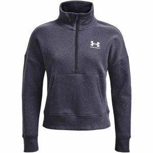 Under Armour RIVAL FLEECE HZ Dámska flísová mikina, tmavo modrá, veľkosť XS