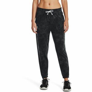 Under Armour RIVAL TERRY PRINT JOGGER Dámske tepláky, čierna, veľkosť L