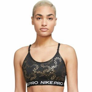 Nike NP DF INDYST RPY SPARKLE BRA Dámska športová podprsenka, čierna, veľkosť L