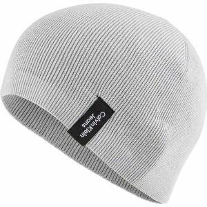Calvin Klein RELAXED BEANIE Unisexová zimná čiapka, sivá, veľkosť UNI