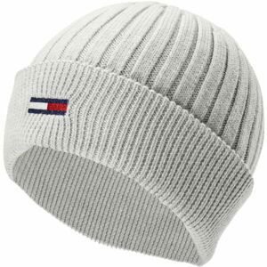 Tommy Hilfiger TJW FLAG BEANIE Dámska zimná čiapka, sivá, veľkosť UNI