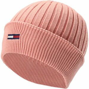 Tommy Hilfiger TJW FLAG BEANIE Dámska zimná čiapka, ružová, veľkosť UNI