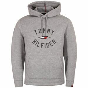 Tommy Hilfiger VARSITY GRAPHIC HOODY Pánska mikina, sivá, veľkosť M