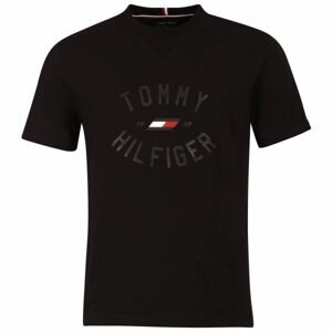 Tommy Hilfiger VARSITY GRAPHIC S/S TEE Pánske tričko, čierna, veľkosť M