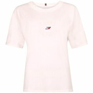 Tommy Hilfiger RELAXED TH GRAPHIC TEE Dámske tričko, biela, veľkosť L