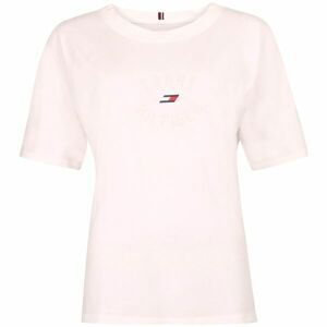 Tommy Hilfiger RELAXED TH GRAPHIC TEE Dámske tričko, biela, veľkosť XS