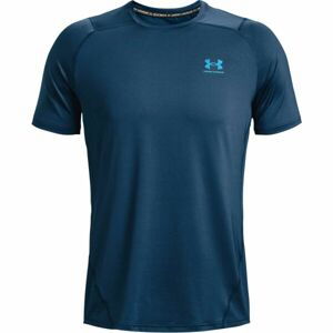 Under Armour HG ARMOUR FITTED SS Pánske tričko s krátkym rukávom, tmavo modrá, veľkosť S