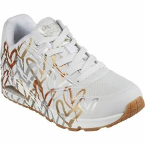 Skechers UNO-METALLIC LOVE Dámska obuv na voľný čas, biela, veľkosť 37