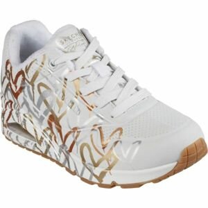 Skechers UNO-METALLIC LOVE Dámska obuv na voľný čas, biela, veľkosť 38