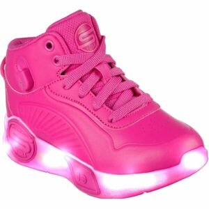 Skechers S-LIGHTS REMIX Detská vychádzková obuv, ružová, veľkosť 34