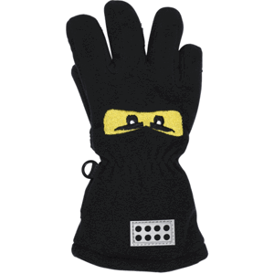 LegoWear LWASMUS 600 GLOVES Chlapčenské prstové rukavice, čierna, veľkosť 122/128