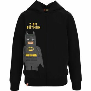 LegoWear CARDIGAN W. HOOD Chlapčenská mikina, čierna, veľkosť 110