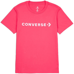 Converse CF STRIP WORDMARK SS TEE Dámske tričko, ružová, veľkosť M
