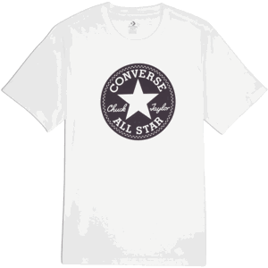 Converse STANDARD FIT CENTER FRONT CHUCK PATCH KNOCK OUT TEE Pánske tričko, biela, veľkosť L