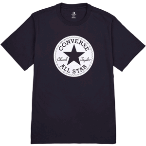 Converse STANDARD FIT CENTER FRONT CHUCK PATCH KNOCK OUT TEE Pánske tričko, čierna, veľkosť L