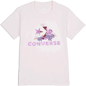 Converse STAR CHEVRON ABSTRACT FLOWERS TEE Dámske tričko, ružová, veľkosť L