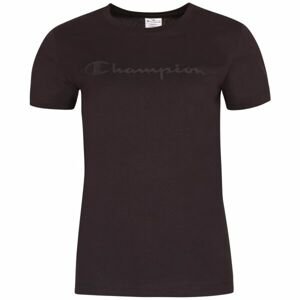 Champion CREWNECK T-SHIRT Dámske tričko, čierna, veľkosť L